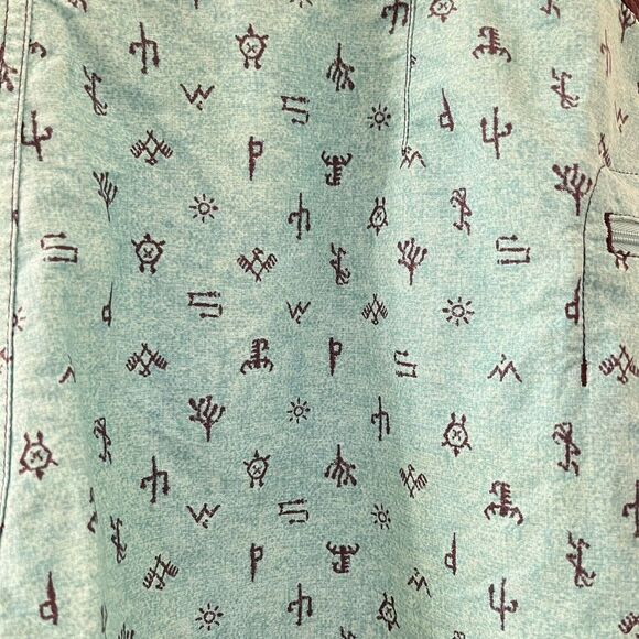 Patagonia Classic Wayfarers 21 in Boardshorts Swim Hieroglyphics Mens Size 38 - Picture 12 of 12